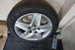 4x velgen met wieldoppen Michelin Alpine5 winter 5X114,3, 205 mm, Velg(en), 16 inch, Gebruikt