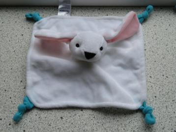 Knuffeldoek konijn konijntje merk Nutricia blauwe knoop- beschikbaar voor biedingen
