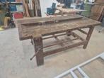 Oude Werkbank met Bankschroef, Ophalen, Gebruikt, 170 cm of meer, Bankschroef