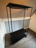 Industrieel zwart kledingrek / kapstok verrijdbaar, Kleding | Dames, Kledingrekken, Ophalen, Met wielen, Zo goed als nieuw