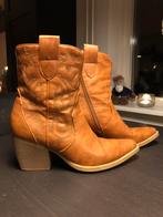 Cowboylaarzen Laarsjes Mt 38 Bruin Cognac Cowboy Laarzen, Bruin, Lage of Enkellaarzen, Ophalen of Verzenden, Onbekend