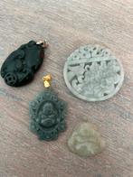 Jade ketting hangers, Sieraden, Tassen en Uiterlijk, Edelstenen, Ophalen of Verzenden, Zo goed als nieuw