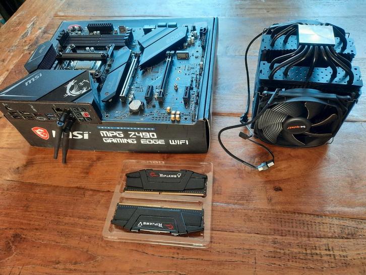 Complete kit: Intel i9-10850K + MSI Z490 +16GB RAM + Koeler, Computers en Software, Moederborden, Zo goed als nieuw, Intel, DDR4