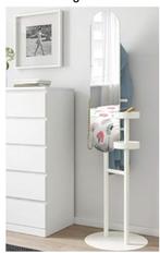Standing mirror with 2 shelves - super for long form, Ophalen, Minder dan 50 cm, Zo goed als nieuw, Minder dan 100 cm