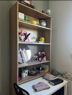 IKEA BILLY boekenkast met bureau - eiken/wit, Ophalen, 200 cm of meer, 50 tot 100 cm, Zo goed als nieuw