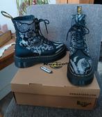 Dr. Martens 40 Jadon animal zwart grijs leer studs plateau, Zwart, Lage of Enkellaarzen, Ophalen of Verzenden, Dr. Martens