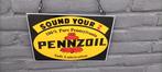 Pennzoil emaille reclamebord in top staat, Ophalen of Verzenden, Zo goed als nieuw, Reclamebord