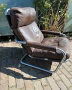 Jan de Bouvrie Meneer Obermann Fauteuil Brutalisme, Ophalen, Gebruikt, 100 tot 125 cm, Dutch Design Retro Mancave Loungen Brutalisme Art Brut