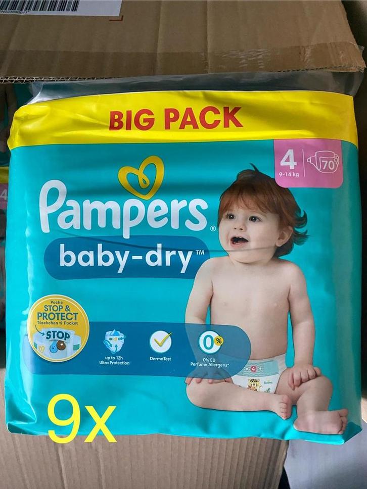 Pampers Baby-Dry Maat 4 (9-14kg) - Groot Pakket!, Kinderen en Baby's, Babyvoeding en Toebehoren, Nieuw, Overige typen, Ophalen