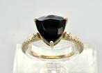 Vintage ring met edelsteen Blackopaal. 2025/700., Ophalen of Verzenden, Goud, Ring, Met edelsteen