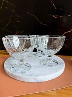 Vintage ijscoupes 4 stuks, Overige typen, Ophalen of Verzenden, Overige stijlen, Glas