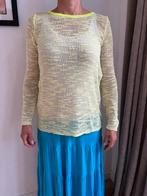 Dun gehaakte fluor gele trui Benetton mt M, Kleding | Dames, Truien en Vesten, Maat 38/40 (M), Verzenden, Benetton, Geel