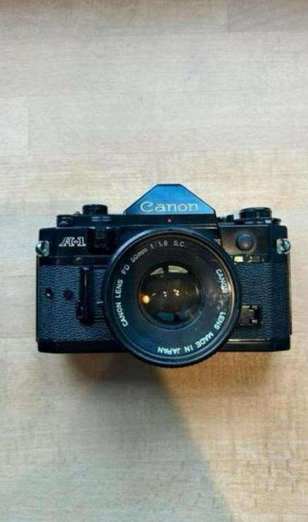 Canon A1 + Canon FD 50mm & Canon FL 135mm, Audio, Tv en Foto, Fotocamera's Analoog, Gebruikt, Spiegelreflex, Canon, Ophalen of Verzenden