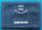Penning 40 jaar Bevrijd - 1945-1985 NMB Bank  UNC, Postzegels en Munten, Penningen en Medailles, Verzenden, Overige materialen