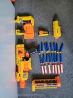 Nerf barricade rv-10 met attachments en batterijen, Ophalen of Verzenden, Zo goed als nieuw