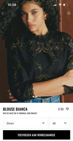 Sezane blouse Bianca zwart 42, Zwart, Zo goed als nieuw, Sezane, Ophalen