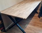 Eettafel / Werktafel Blank Eiken, Huis en Inrichting, 200 cm of meer, 50 tot 100 cm, Gebruikt, Rechthoekig
