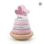 Label Label tuimelstapelaar Pink ( met naam ), Ophalen of Verzenden, Nieuw, Kraamcadeau