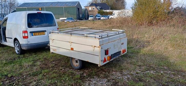 Vouwwagen ( leeg) ideaal voor de klusser. Deksel afsluitbaar, Doe-het-zelf en Verbouw, Transportwagens, Gebruikt, Overige typen