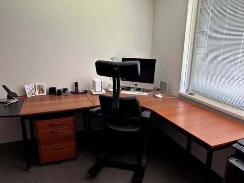 Ikea Effectiv complete inrichting werkkamer/kantoor, Huis en Inrichting, Bureaus, Gebruikt, Bureau, Ophalen