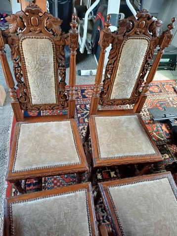 Antieke eetkamerstoelen mechelse beschikbaar voor biedingen