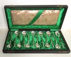 Antiek set twaalf zilveren koffielepeltjes Duitsland ca 1900, Ophalen of Verzenden, Zilver
