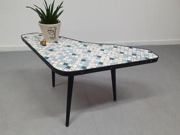 Mozaïek salontafel. Vintage sidetable/bijzettafel.  beschikbaar voor biedingen