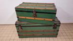 Twee antieke hutkoffers rond 1920, Antiek en Kunst, Antiek | Meubels | Kasten, Ophalen