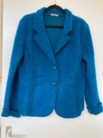 Turquoise wollen jasje, Kleding | Dames, Ophalen of Verzenden, Nieuw, Maat 42/44 (L), Blauw