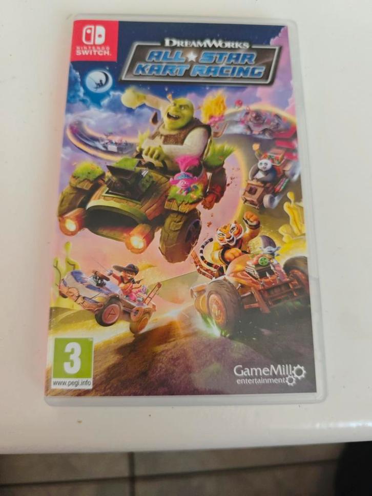 DreamWorks All-Star Kart Racing, Spelcomputers en Games, Games | Nintendo Switch, Gebruikt, Racen en Vliegen, 3 spelers of meer