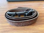stoere leren riem EDC, 125 cm lang, zelden gedragen, Ophalen, Tailleriem, Zo goed als nieuw, Bruin