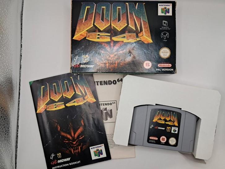 Nintendo 64 doom ~ Compleet in de doos, Spelcomputers en Games, Games | Nintendo 64, Zo goed als nieuw, Shooter, 1 speler, Vanaf 18 jaar