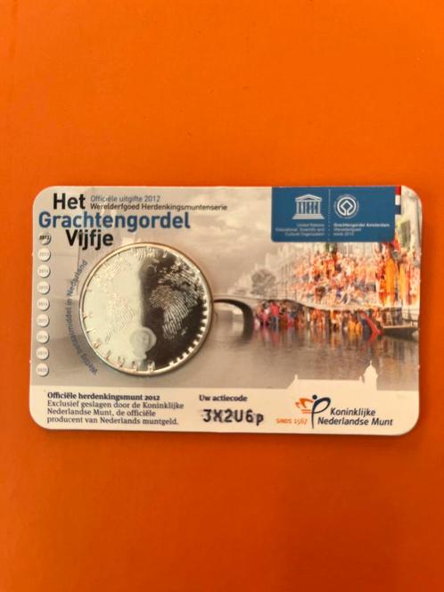 Coincard grachtengordel vijfje 2012, Postzegels en Munten, Munten | Nederland, Euro's, Koningin Beatrix, Ophalen of Verzenden