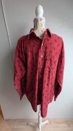 Polo Ralph Lauren Corduroy Ski Shirt Vintage - Maat L, Kleding | Heren, Ophalen of Verzenden, Halswijdte 41/42 (L), Rood, Polo Ralph Lauren