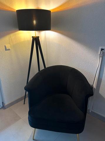 Zwarte vloerlamp beschikbaar voor biedingen