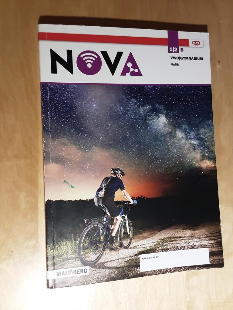 Nova Natuurkunde 1/2 B VWO Gymnasium editie Max 2021, Boeken, Ophalen of Verzenden, Zo goed als nieuw, VWO, Natuurkunde