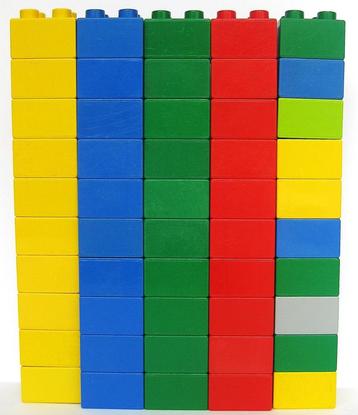 Lego Originele Duplo 50 Stuks Bouwblokken 4 Noppen beschikbaar voor biedingen