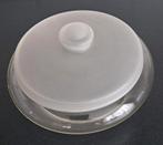 Sixties koektrommel melkglazen deksel, Ophalen of Verzenden