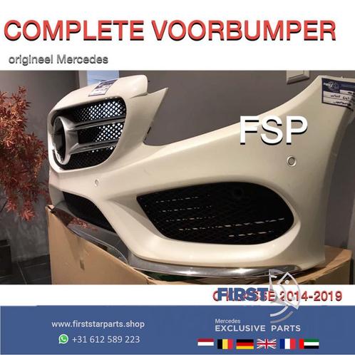 W205 C205 AMG LINE VOORBUMPER WIT COMPLEET Mercedes C Klasse, Auto-onderdelen, Carrosserie en Plaatwerk, Bumper, Mercedes-Benz