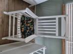 Houten schommelstoel, Huis en Inrichting, Stoelen, Ophalen, Gebruikt, Wit, Eén