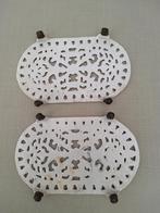 2 Brocante Gietijzeren onderzetters, Antiek en Kunst, Ophalen of Verzenden