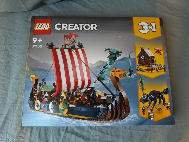 Lego Vikingschip en de Midgaardslang (31132), Kinderen en Baby's, Speelgoed | Duplo en Lego, Nieuw, Lego, Complete set, Ophalen of Verzenden