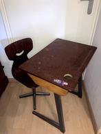 Schoolbankje vintage, Kinderen en Baby's, Kinderkamer | Tafels en Stoelen, Ophalen, Gebruikt, Tafel(s) en Stoel(en)