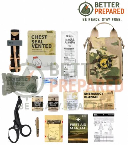 Rhino Rescue IFAK 002M – Camo EHBO set met tourniquet, Verzamelen, Militaria | Algemeen, Nederland, Verzenden