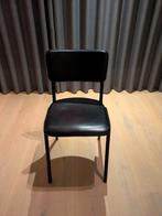 6 x leren eetkamerstoel, Huis en Inrichting, Ophalen, Zwart, Leer, Zo goed als nieuw