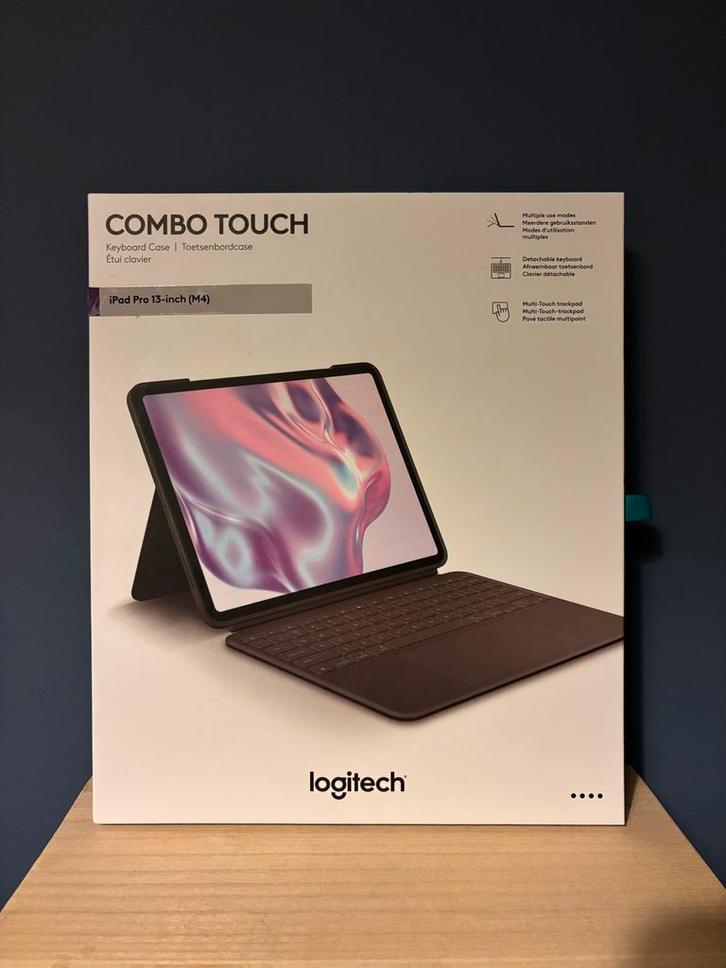 Logitech Combo Touch iPad Pro 13" (M4/M5), Computers en Software, Apple iPads, Zo goed als nieuw, Apple iPad Pro, 13 inch of meer