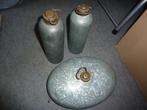 set van 3 oude water warmte kruiken, Ophalen of Verzenden