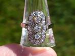 Witgouden ring met geslepen diamanten, 18 tot 19, Gebruikt, Wit, Ophalen of Verzenden