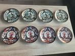 8 x Saji Imari Japans antiek porseleinen wandborden, Antiek en Kunst, Ophalen of Verzenden