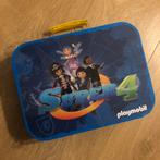 Playmobil puzzels in metalen koffer, Ophalen of Verzenden, Meer dan 50 stukjes, Zo goed als nieuw, 6 jaar of ouder